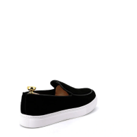 Velluto Suede Slip-on Zwart